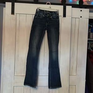Rock and Roll size 24x36 mid rise bootcut jeans.